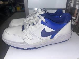 lot 135 image: Nike Full Force Low White Deep Royal Blue Sneakers Mens Size 9.5