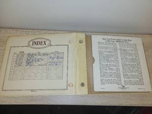 lot 8 image: 45 RPM Vinyl Record Collection Album with RCA Victor and Columbia Singles