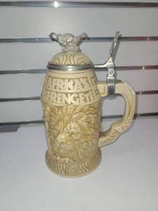 lot 51 image: Africas Serengeti Lidded Beer Stein