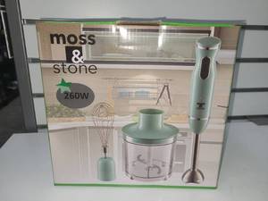 lot 87 image: Moss & Stone 260W Immersion Hand Blender Set