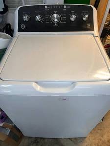 lot 111 image: GE Top Load Washing Machine with Deep Fill and Wash Boost
