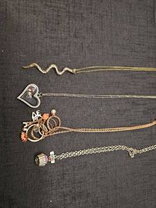 lot 50855 image: Fashion Costume Jewelry Necklace Collection with Charms