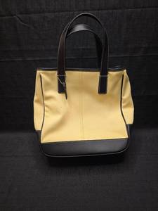 lot 50867 image: Coach Canvas and Leather Tote Bag No. M0K-7706