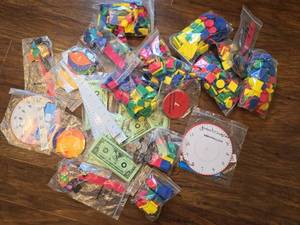 lot 50875 image: Elementary Math Manipulatives Classroom Set