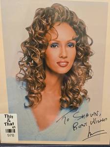 lot 50884 image: Iman Signed 8x10 Photo with COA - Personalized to Shawn