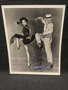 lot 50888 image: Cyd Charisse Signed 8x10 Black and White Dance Photo