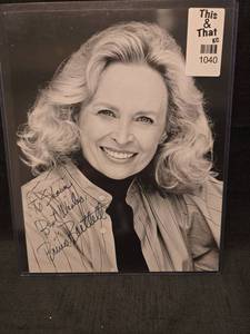 lot 50889 image: Bonnie Bartlett Signed 8x10 Black & White Headshot Photo
