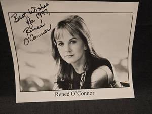 lot 50896 image: Renee OConnor Signed 8x10 Photo