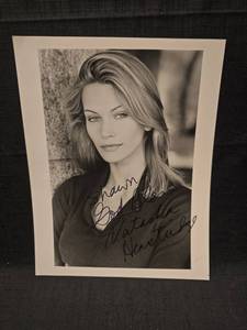 lot 50900 image: Natasha Henstridge Signed 8x10 Black and White Photo