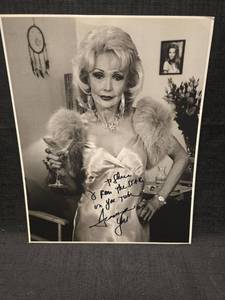 lot 50906 image: Francine York Signed 8x10 Black and White Photo with COA