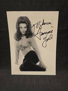 lot 50908 image: Francine York Signed 5x7 Black and White Photo with COA