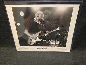 lot 50910 image: Robin Trower Signed 8x10 Black and White Promo Photo