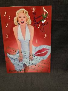 lot 50920 image: Francine York Signed 5x7 Holiday Photo with COA