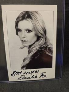lot 50953 image: Emilia Fox Signed Black and White Promotional Photo