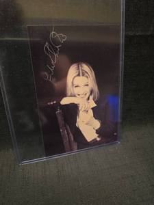 lot 50954 image: Female Celebrity Signed Black and White Photo
