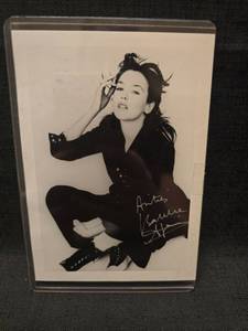 lot 50956 image: Karrie Agan Signed Black & White Photo in Acrylic Case