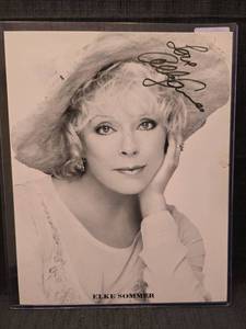 lot 50962 image: Elke Sommer Signed 8x10 Black and White Photo