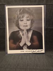 lot 50963 image: Edie Adams Signed Black and White Promotional Photo