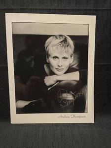 lot 50967 image: Andrea Thompson Signed 8x10 Black and White Publicity Photo