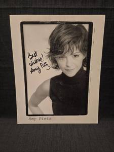 lot 50970 image: Amy Pietz Signed 8x10 Black and White Headshot Photo
