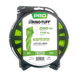 lot 61640 image: Universal Fit .080 in. x 175 ft. Pro Twisted Line for Gas, Corded and Cordless String Grass TrimmerLawn Edger