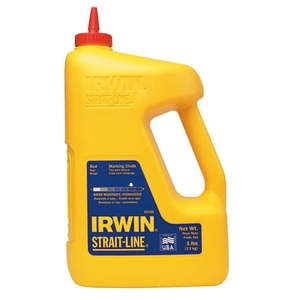 lot 61642 image: IRWIN Tools STRAIT-LINE Standard Marking Chalk  5-pound  Red 65102