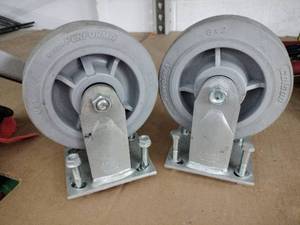 lot 61740 image: Colson 4 Series 6 Hi-Tech Performa rigid caster wheels