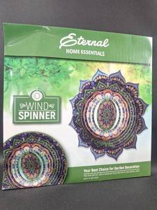 lot 31 image: NIP Eternal Home Essentials Mandala Wind Spinner 3D Garden Decoration