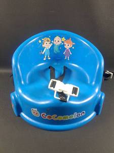lot 74 image: CoComelon Baby Seat Booster with Safety Straps Blue