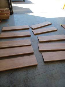 lot 60948 image: 10- 42 Inch Oak Stair Treads