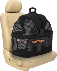 lot 1205 image: $90 PAWZIDEA Small Dog Crate for Car Travel up to 33lb, Foldable Carrier