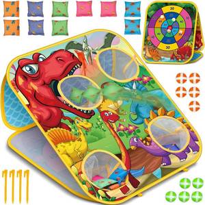 lot 1211 image: Bean Bag Toss Game for Kids, Cornhole Board, Outdoor Yard & Games, Ages3-8