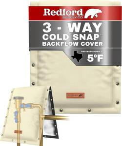 lot 1215 image: $76 Redford Supply Co. Cold Snap Backflow Insulation Cover, 3-Way, 24x36, B