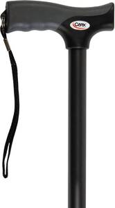 lot 1225 image: Carex Health Brands FGA52000 Black Soft Grip Derby Cane