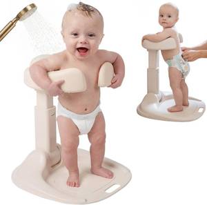 lot 1251 image: $50 GROWNSY Baby Bath Stand 6 Months, Foldable Shower Stand with Holder