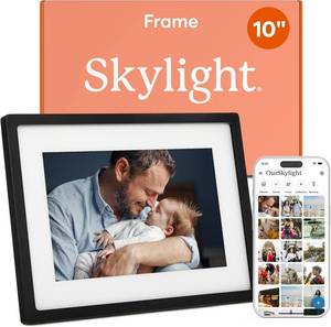 lot 1252 image: $140 Skylight Frame WiFi Digital Picture Frame with Touch Screen, 10-Inch B