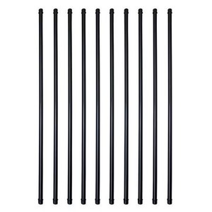 lot 1253 image: MTB Supply 26 x 0.75 in Black Steel Round Stair Baluster (Pack of 10)