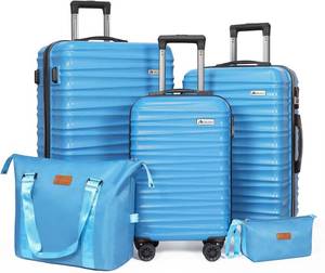 lot 1267 image: $108 Luggage Set 3 Pieces - Carry-On & Checked Luggage with Spinner Wheels
