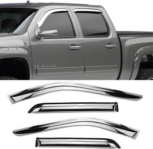 lot 1282 image: $104 94805Y Chrome Visor for 19-24 ChevyGMC SilveradoSierra 4pcs