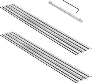 lot 1294 image: $100 110 Track Saw Guide Rail for DeWalt, 55 x 2, Connector, Aluminum