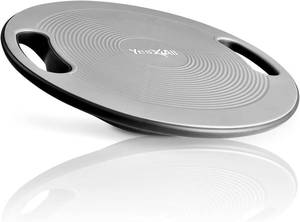 lot 1300 image: Yes4All Wobble Balance Board, Plastic Stability Trainer with Handles