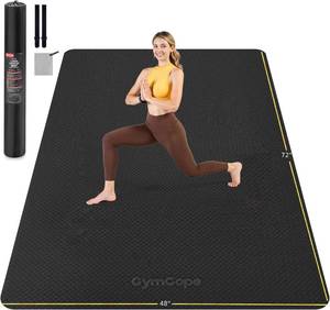 lot 1315 image: $80 Extra Large Yoga Mat 72x48 or 78x57, 14-12 in Thick, TPE Non-Slip