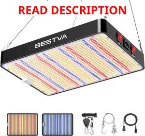 lot 1323 image: $101 BESTVA DC2000 LED Grow Light, Full Spectrum, Veg & Bloom Switches