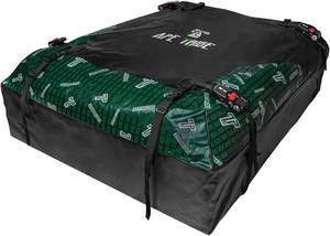 lot 1326 image: $56 Soft Shell Rooftop Cargo Carrier 21 Cu Ft Waterproof Roof Bag incl.