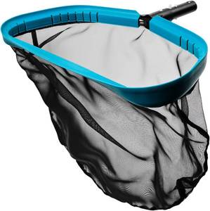 lot 1340 image: POOLWHALE Pool Skimmer Net Rake, Aluminum Frame, Deep Nylon Mesh