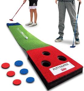 lot 1352 image: $127 Portable Kids Golf Pong Putting Game Set IndoorOutdoor Mini Golf