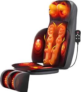 lot 1368 image: $190 Lvrunben Shiatsu Back Massager with Heat - 3D Kneading Chair Pad