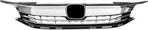 lot 1377 image: $95 Honda Accord 2016-2017 Front Grille Bumper Upper Shroud Kit Black Chrome