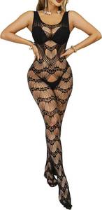 lot 67137 image: Women Lingerie Exotic Dancer Fishnets Lingerie Party, Fishnet Bodysuit Rave Outfits Club One Size