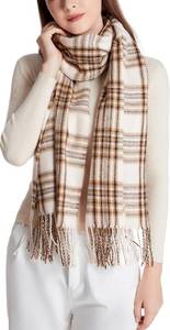 lot 67285 image: Wander Agio Womens Fashion Long Shawl Big Grid Winter Warm Lattice Large Scarf